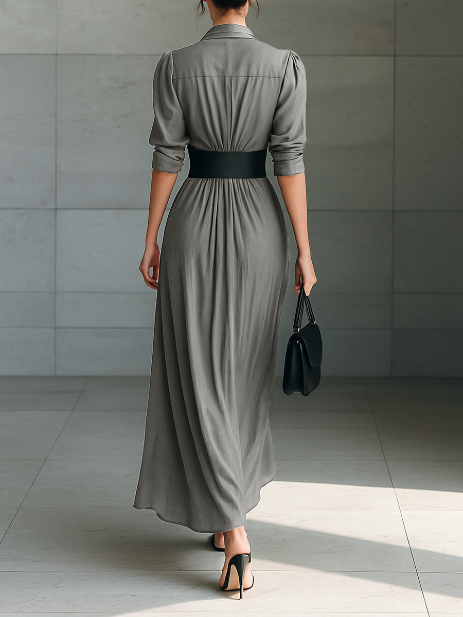 Marta | Vestido largo plisado