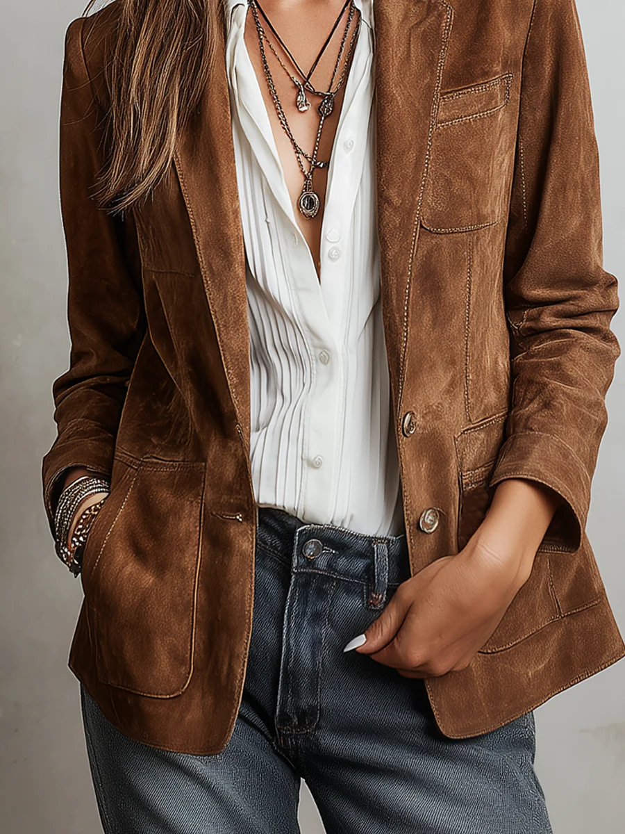 Olivia | Blazer marrón vintage
