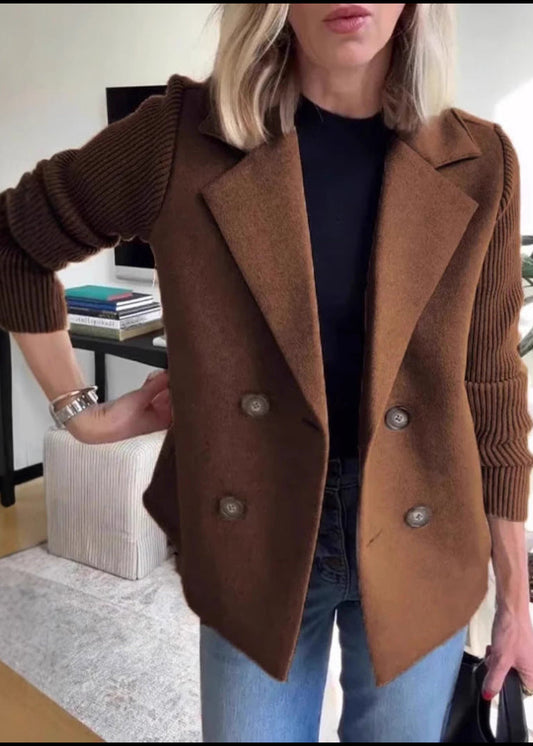 Blazer de manga de punto